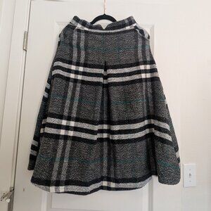 Wool A-line skirt